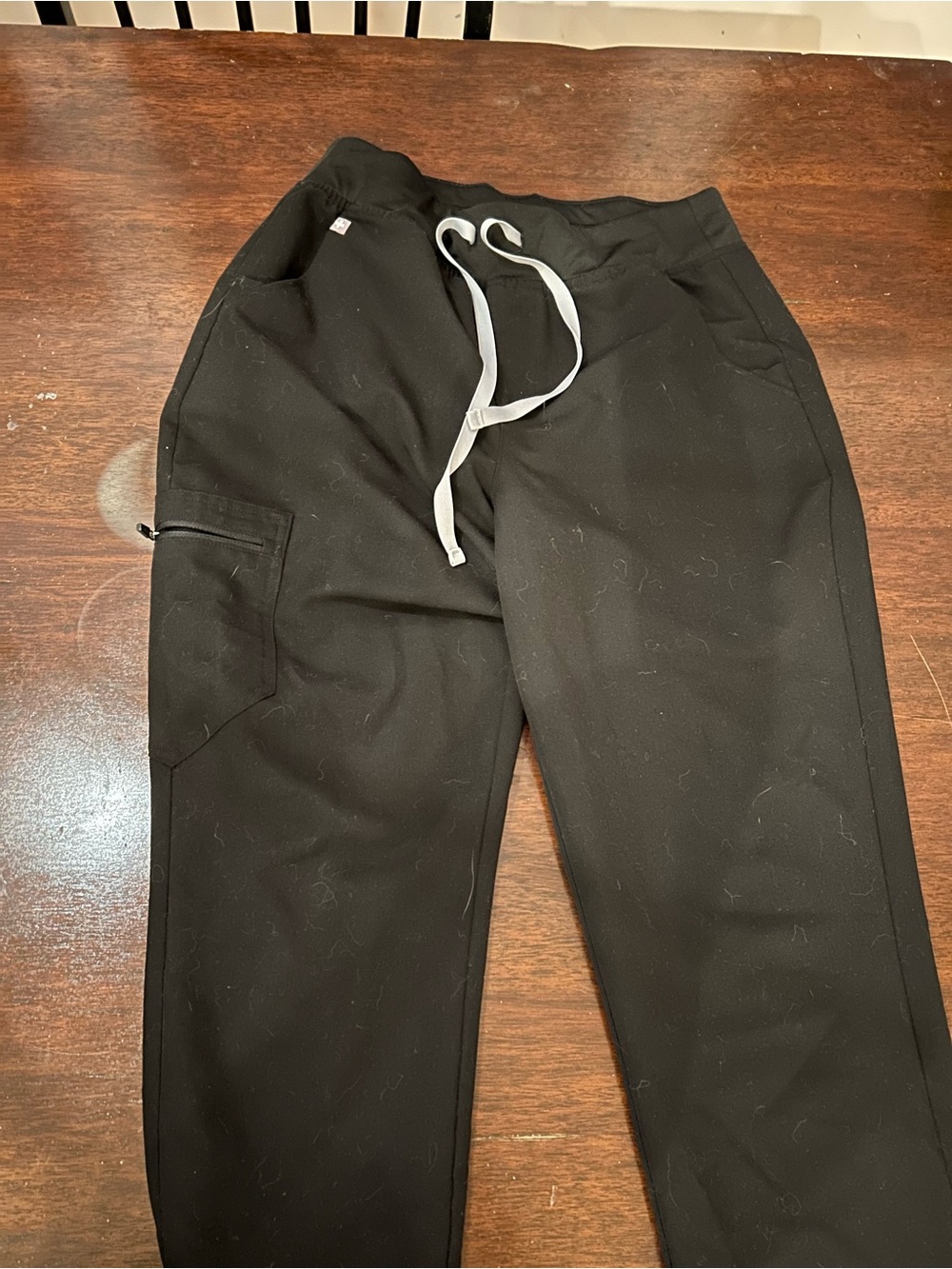 Figs Zamora Black Joggers with Drawstring Waist - Picture 5 of 6